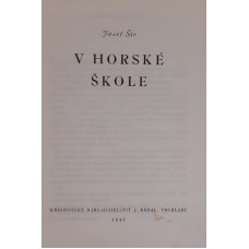 Josef Šír - V horské škole